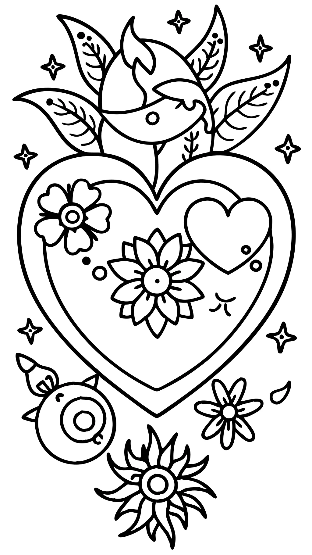 coloring valentine pages